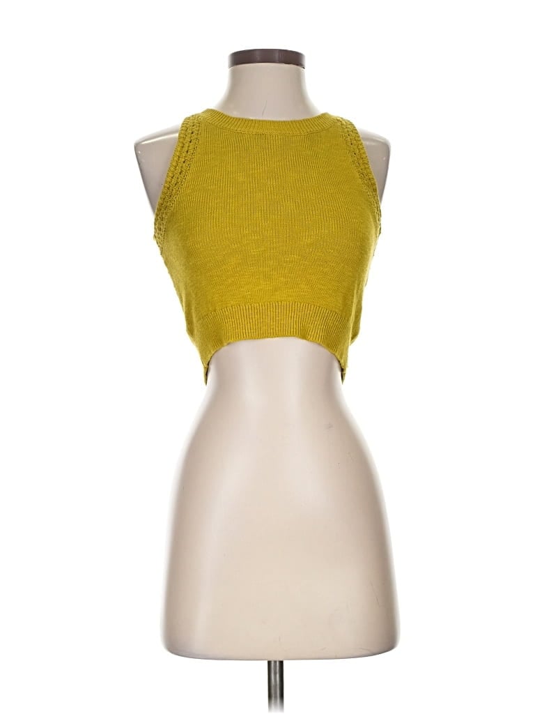 Pre-owned Madewell Cardigan Sweater In Yellow