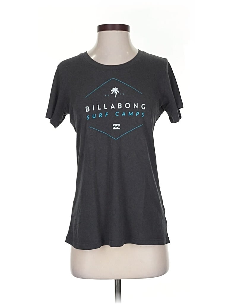 Pre-owned Billabong Short Sleeve T-shirt In Gray