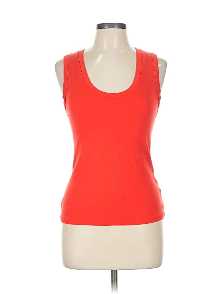 Pre-owned A New Day Tank Top Orange Halter Neckline Tops