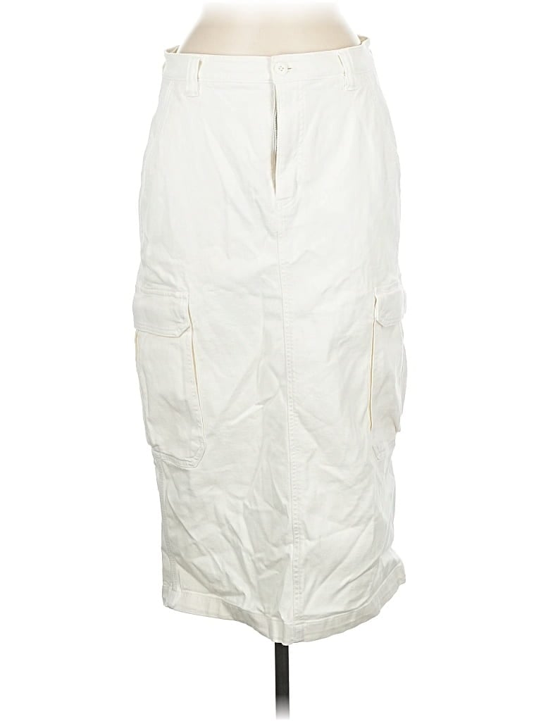 Pre-owned Tna Casual Skirt In White