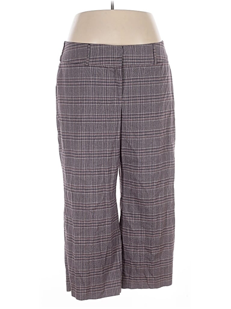 Pre-owned Lane Bryant Dress Pants In Gray