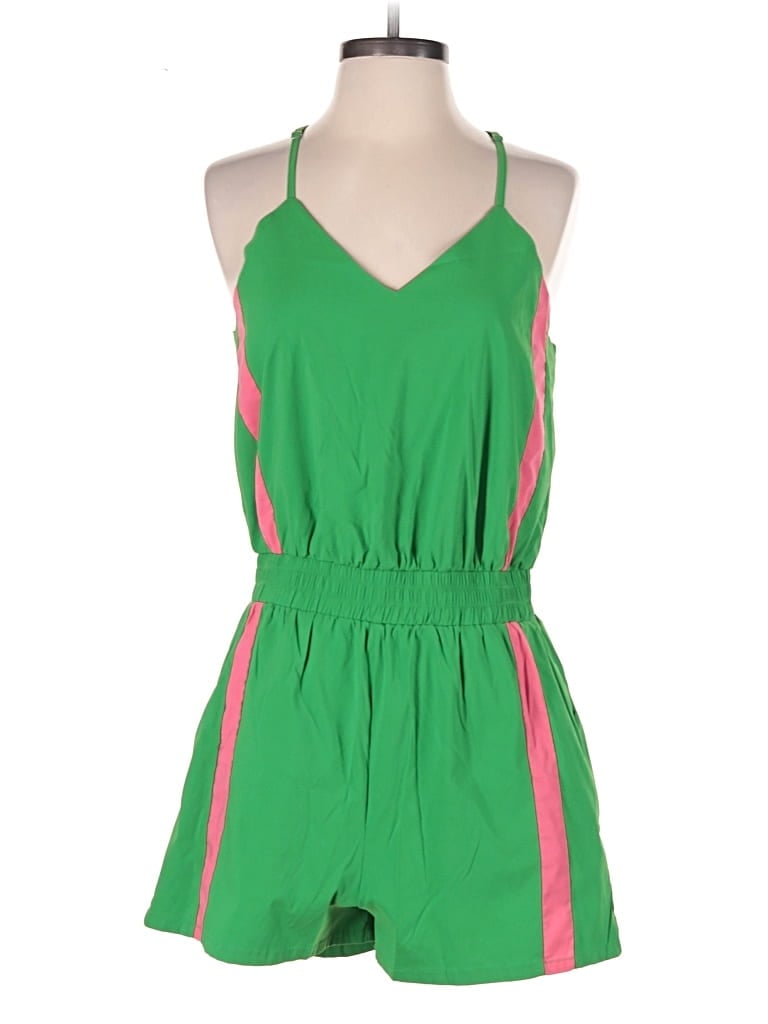 Pre-owned Assorted Brands Romper In Green