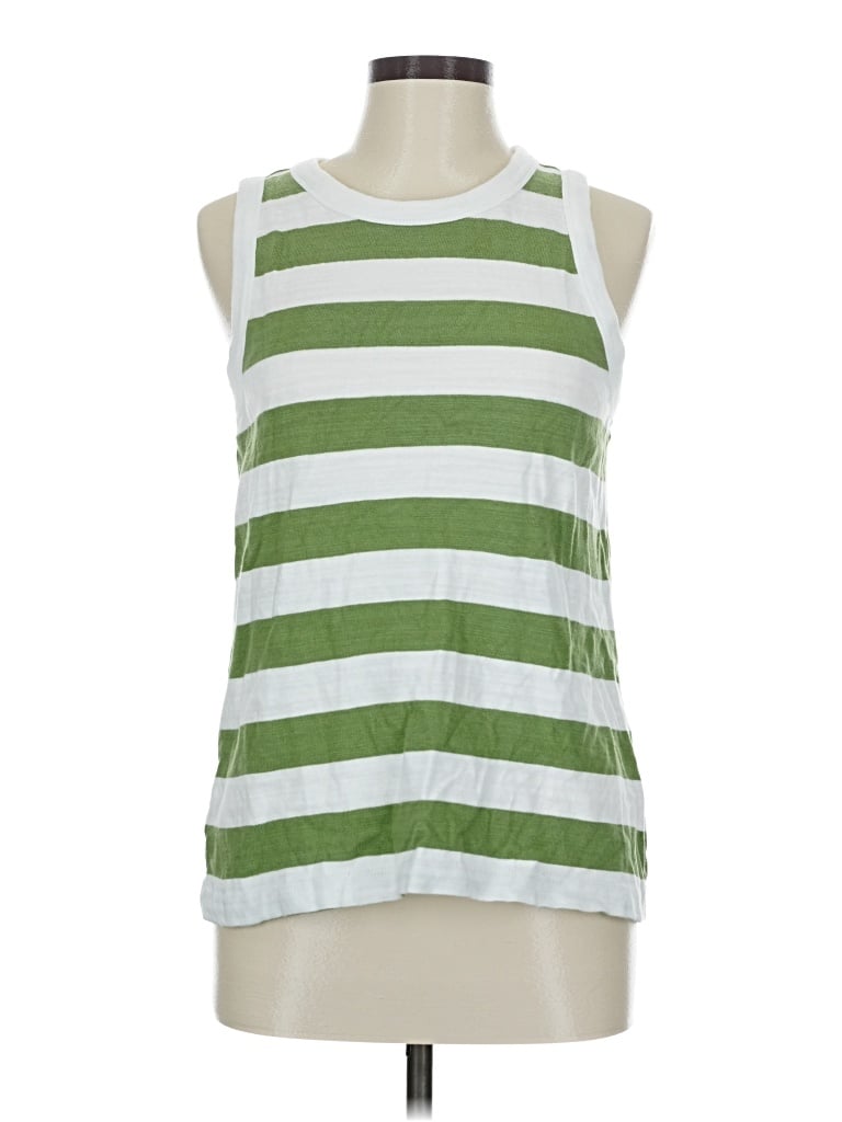 Pre-owned Ann Taylor Loft Sleeveless T-shirt In Green