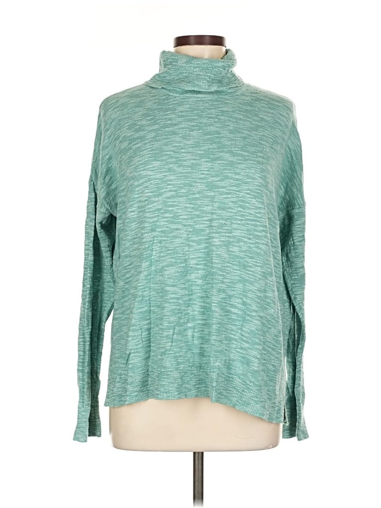 Pre-owned Sonoma Goods For Life Long Sleeve Turtleneck In Blue