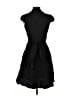 Wrapper Solid Black Casual Dress Size 3 - photo 2