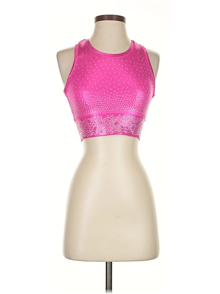 Assorted Brands Tank Top Pink Halter Neckline Tops