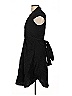 Wrapper Solid Black Casual Dress Size 3 - photo 5