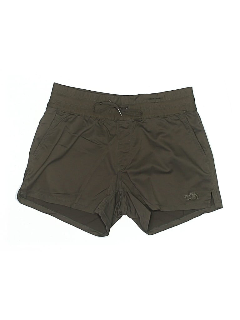 Pre-owned The North Face Khaki Shorts In Green