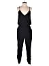 Aqua 100% Polyester Solid Black Jumpsuit Size S - photo 1