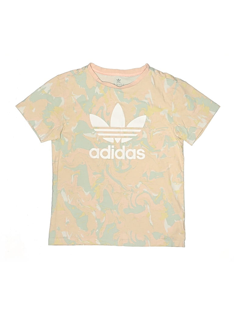 Pre-owned Adidas Originals Kids' Short Sleeve T-shirt In Gold