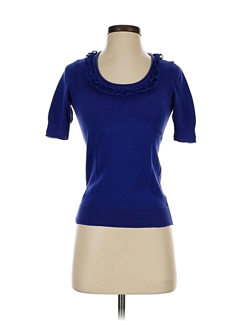 Pre-owned Banana Republic Factory Store Cardigan Sweater In Blue