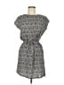 Assorted Brands 100% Rayon Print Gray Black Casual Dress Size M (estimated) - photo 1