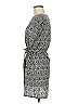 Assorted Brands 100% Rayon Print Gray Black Casual Dress Size M (estimated) - photo 5