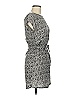 Assorted Brands 100% Rayon Print Gray Black Casual Dress Size M (estimated) - photo 4