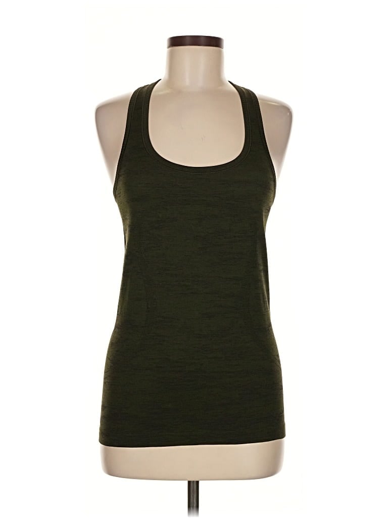 Pre-owned Lululemon Athletica Active Tank Top In Green