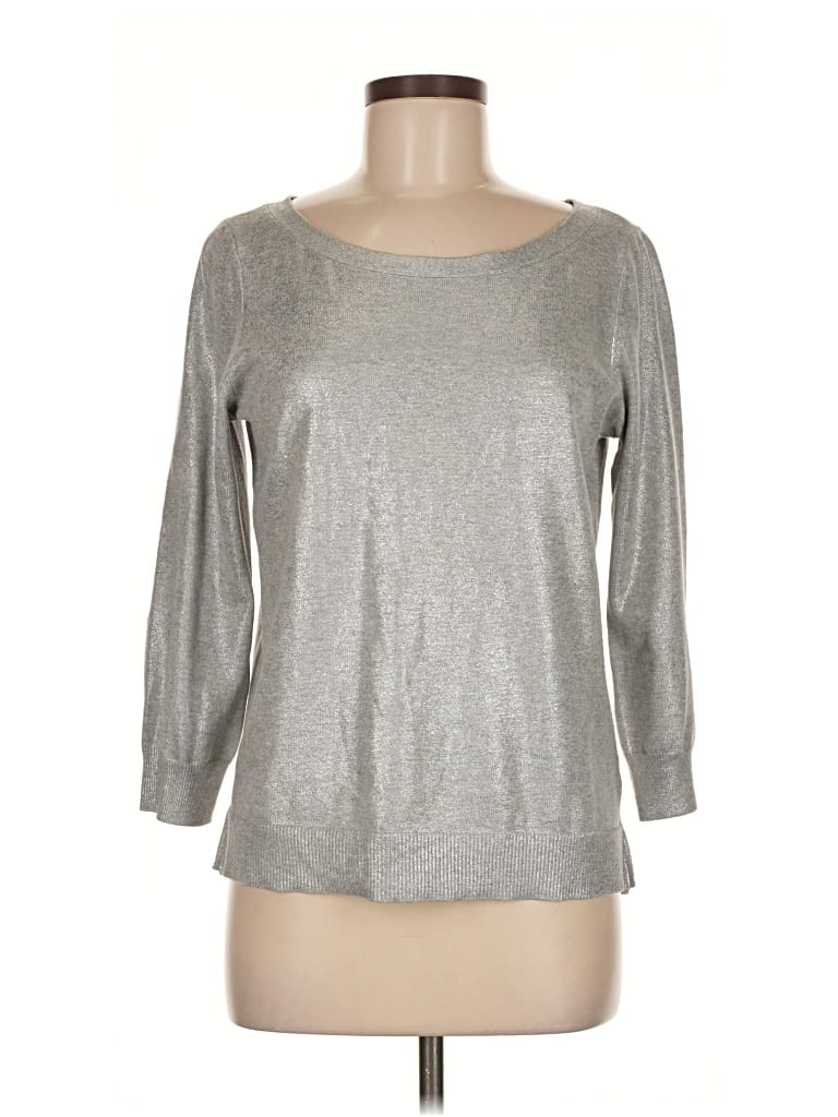 Pre-owned Banana Republic Pullover Sweater In Silver