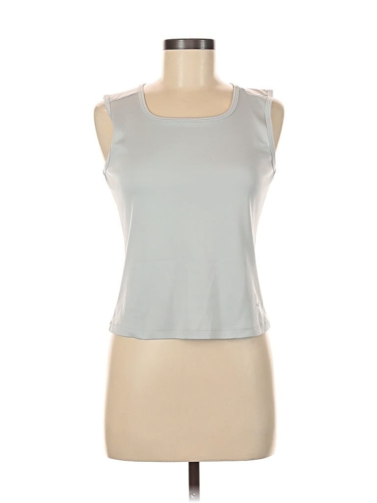 Pre-owned Champion Tank Top Silver Halter Neckline Tops