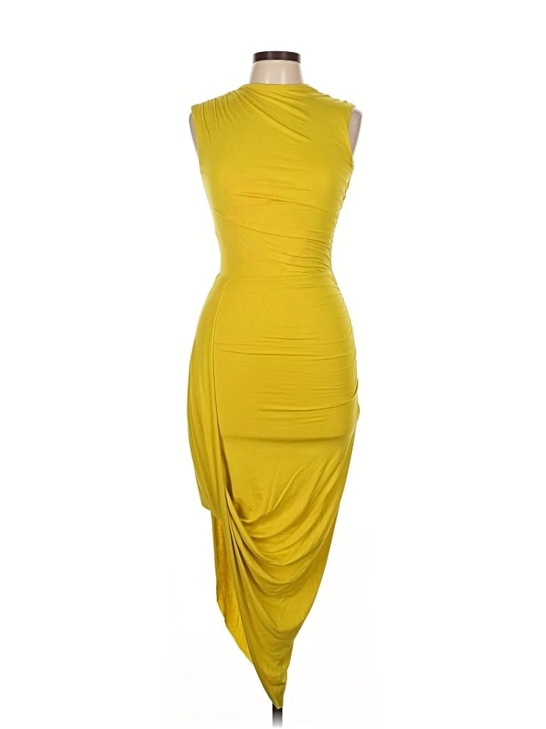 Pre-owned H&m Casual Dress In Yellow