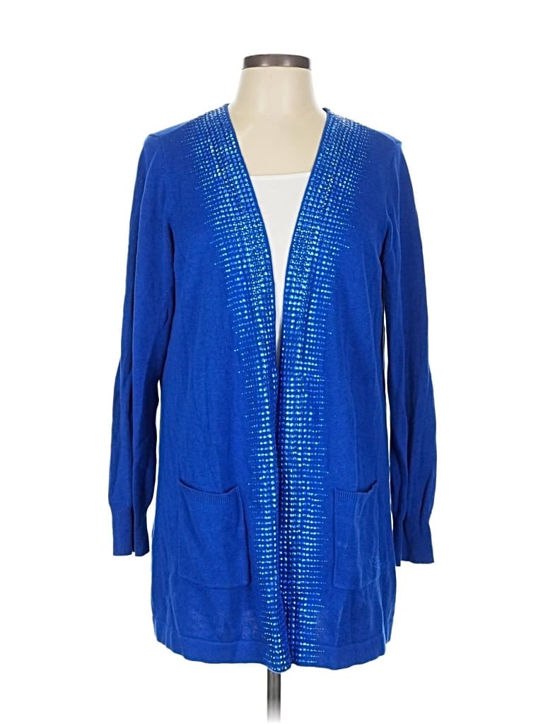 Pre-owned Joan Rivers Cardigan Sweater In Blue