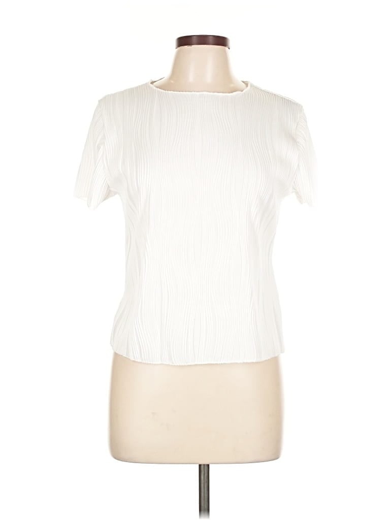 Pre-owned Shein Short Sleeve T-shirt In White