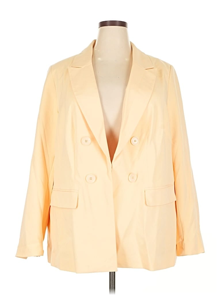 Pre-owned Liz Claiborne Blazer Jacket In Yellow