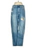 Forever 21 100% Cotton Hearts Blue Jeans Size 27 waist - photo 1