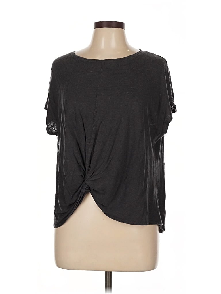 Pre-owned Ann Taylor Loft Outlet Short Sleeve T-shirt In Gray