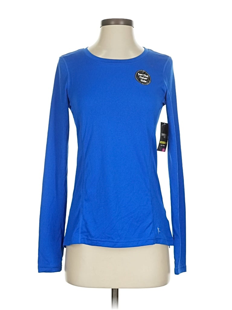 Danskin Now Long Sleeve T-shirt In Blue