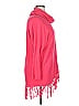 NY Collection 100% Acrylic Pink Poncho Size 1X - photo 4