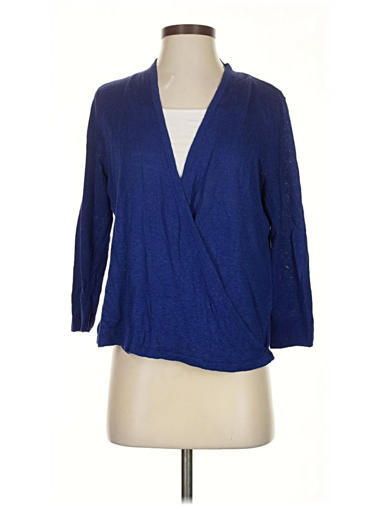Pre-owned Jjill Cardigan Sweater In Blue