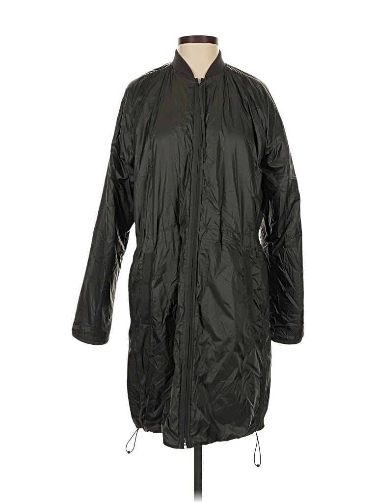 Pre-owned Athleta Raincoat In Black