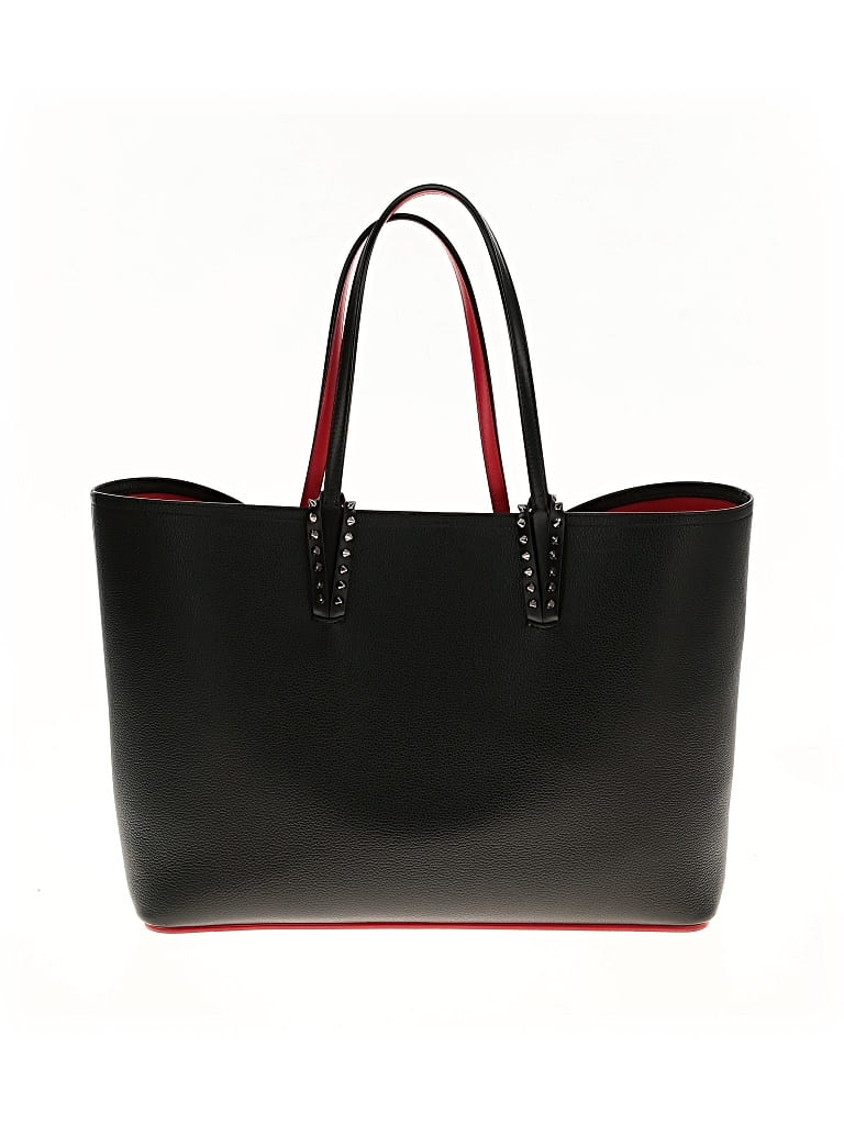 Pre-owned Christian Louboutin Leather Tote Bag In Black