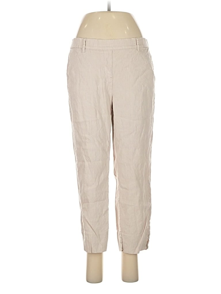 Pre-owned Jjill Linen Pants In Brown