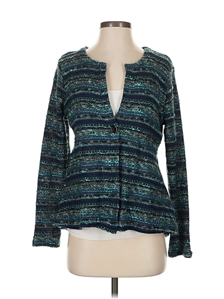 Pre-owned Sno Skins Cardigan Sweater In Blue