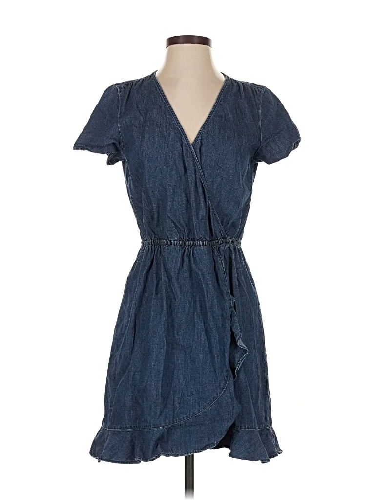 Pre-owned J.crew Mercantile Casual Dress In Blue