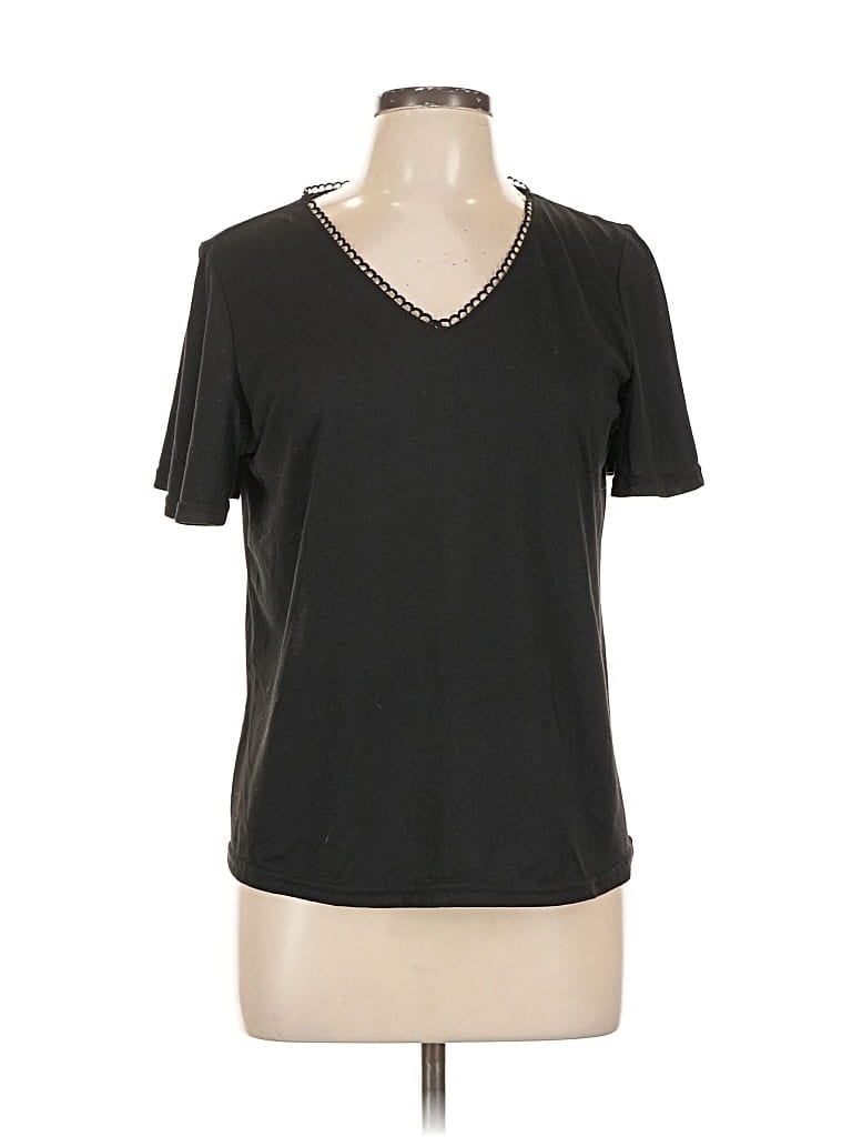 Pre-owned Unbranded Short Sleeve T-shirt In Black