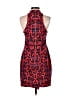 Nicholas 100% Silk Print Red Cocktail Dress Size 4 - photo 2