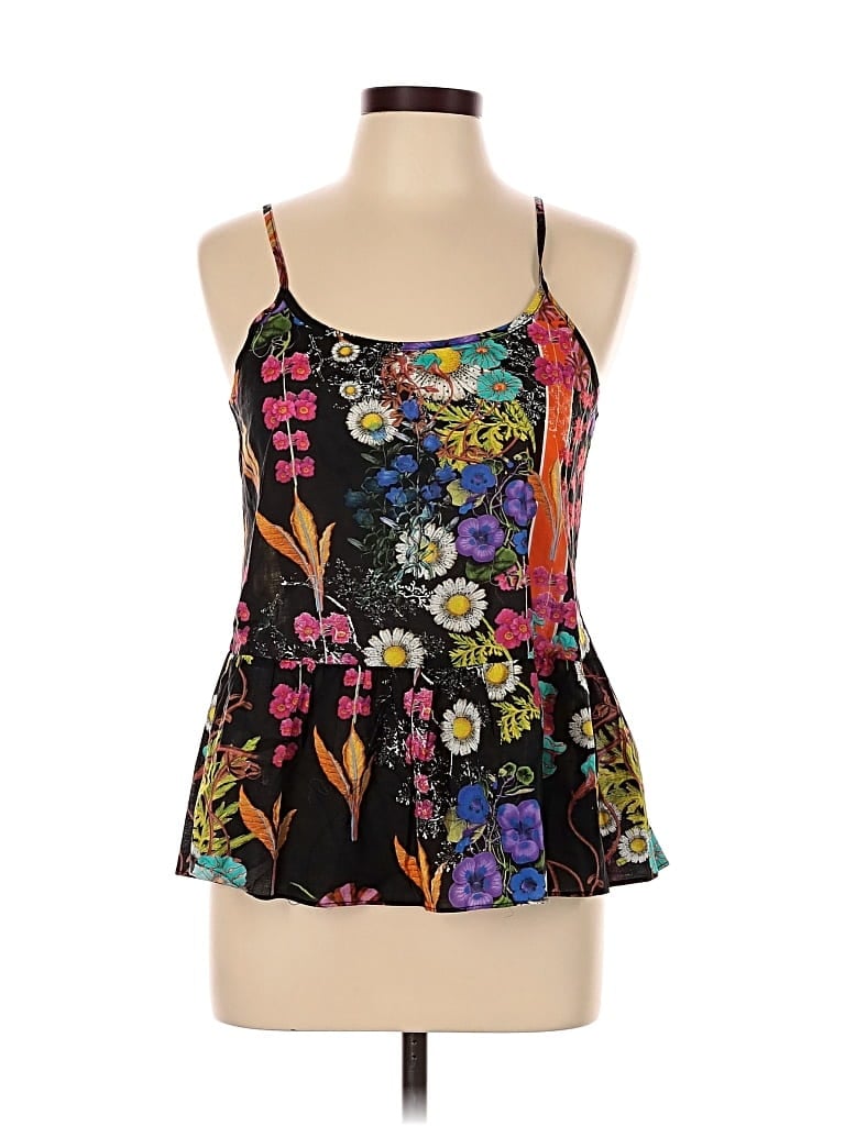 Pre-owned Cynthia Rowley Tjx Sleeveless Top Black Halter Neckline Tops