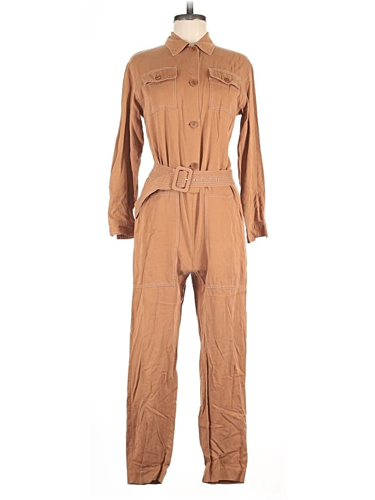 Pre-owned Maje Jumpsuit In Brown