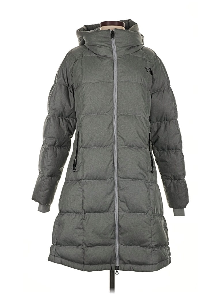 Pre-owned The North Face Coat In Gray