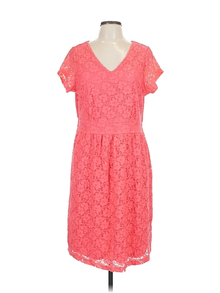 Pre-owned Isaac Mizrahi Live Casual Dress In Pink