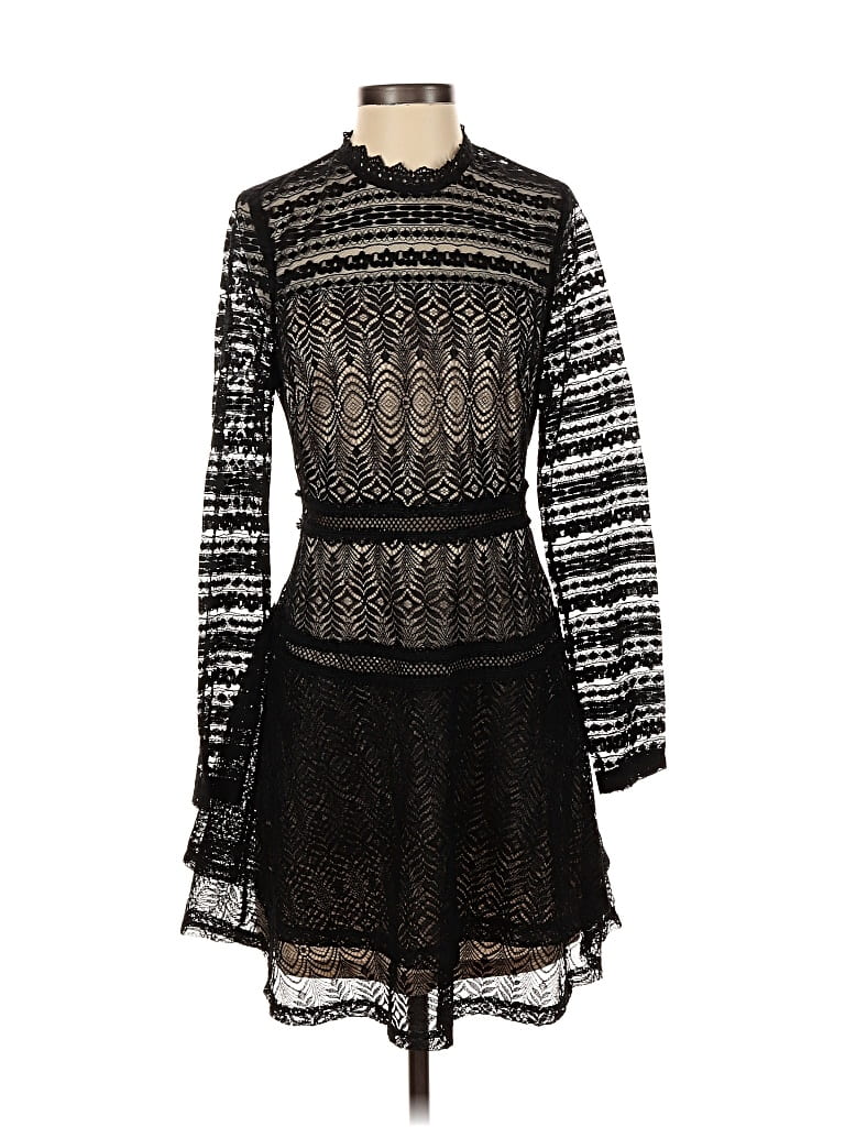 Pre-owned Francesca's Cocktail Dress In Black