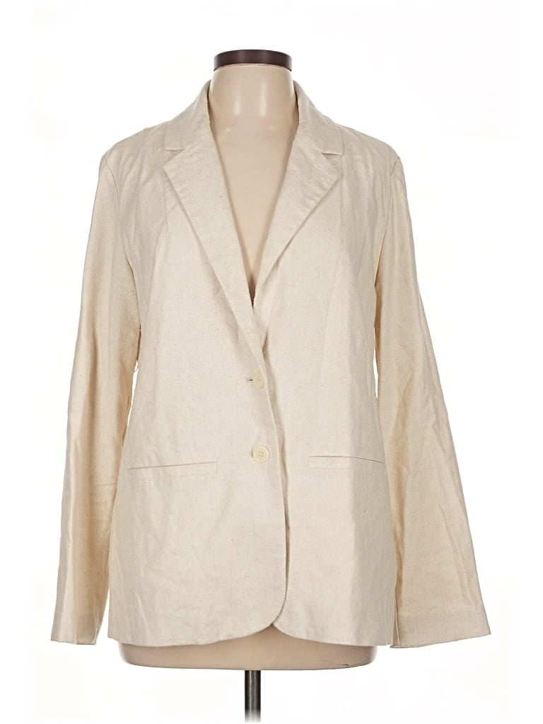 Pre-owned Urban Outfitters Blazer Jacket In White