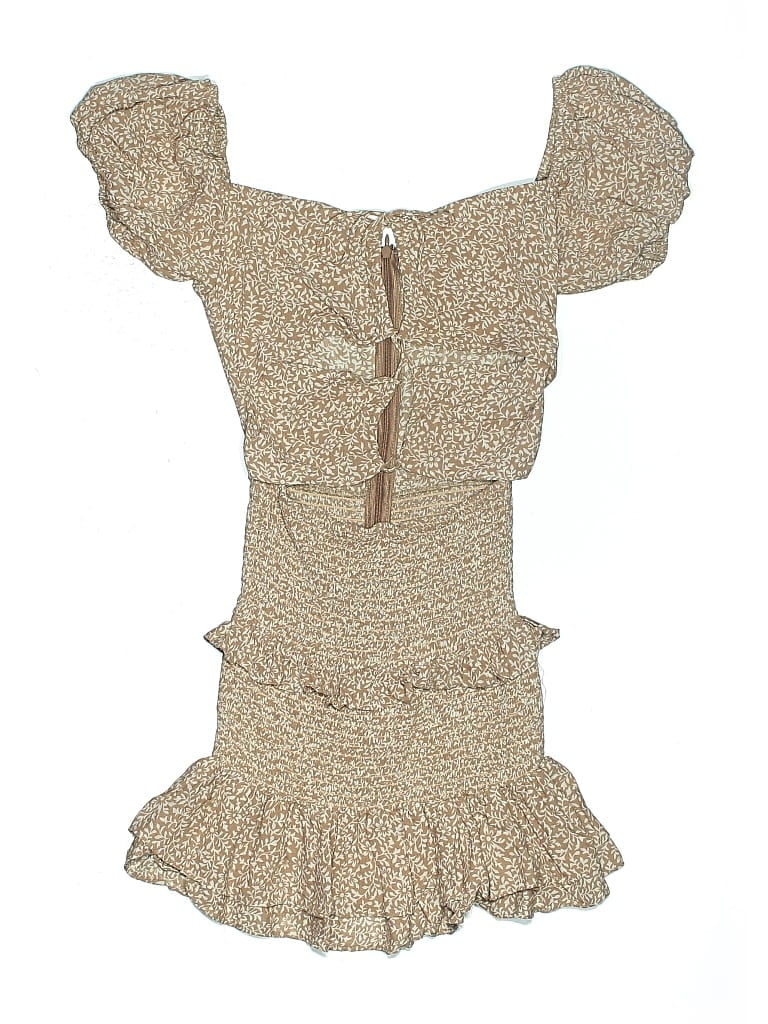 Pre-owned Sky To Moon Casual Dress In Brown