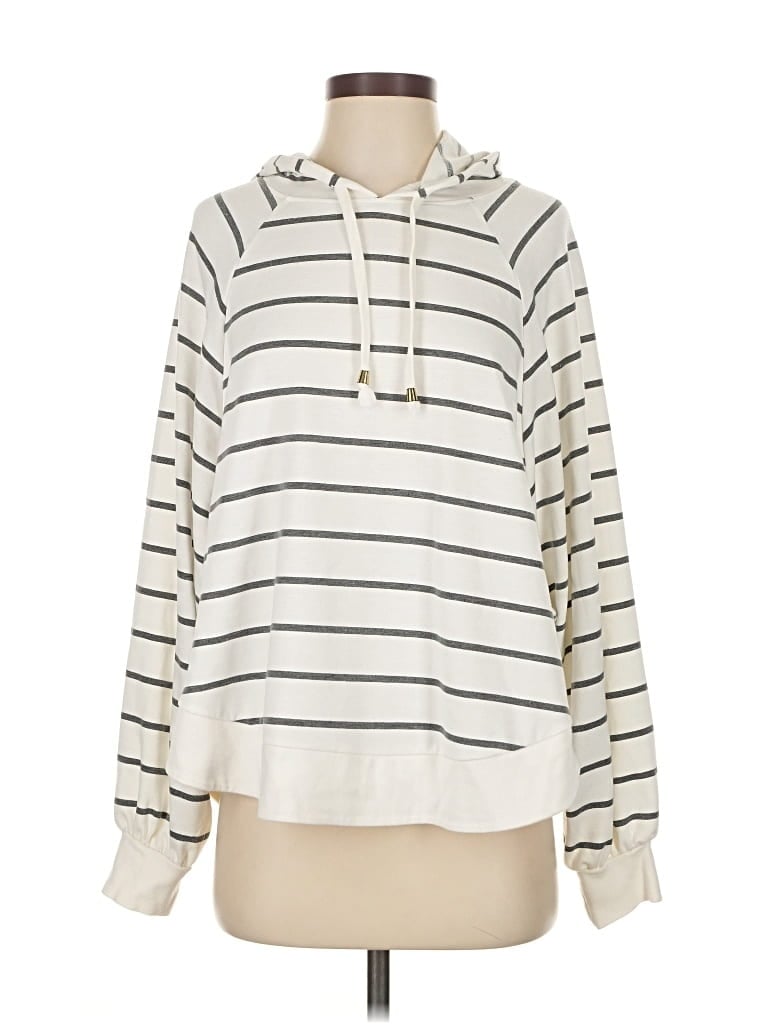 Pre-owned Mud Pie Pullover Sweater In White