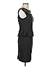 Cynthia Steffe Solid Gray Cocktail Dress Size 2 - photo 4