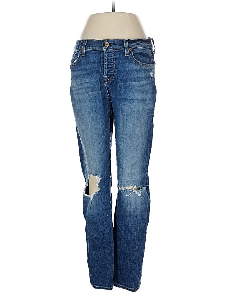 Pre-owned 7 For All Mankind Jeans In Blue