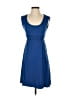 Max Studio Solid Blue Casual Dress Size XS - photo 1