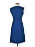 Max Studio Solid Blue Casual Dress Size XS - photo 2