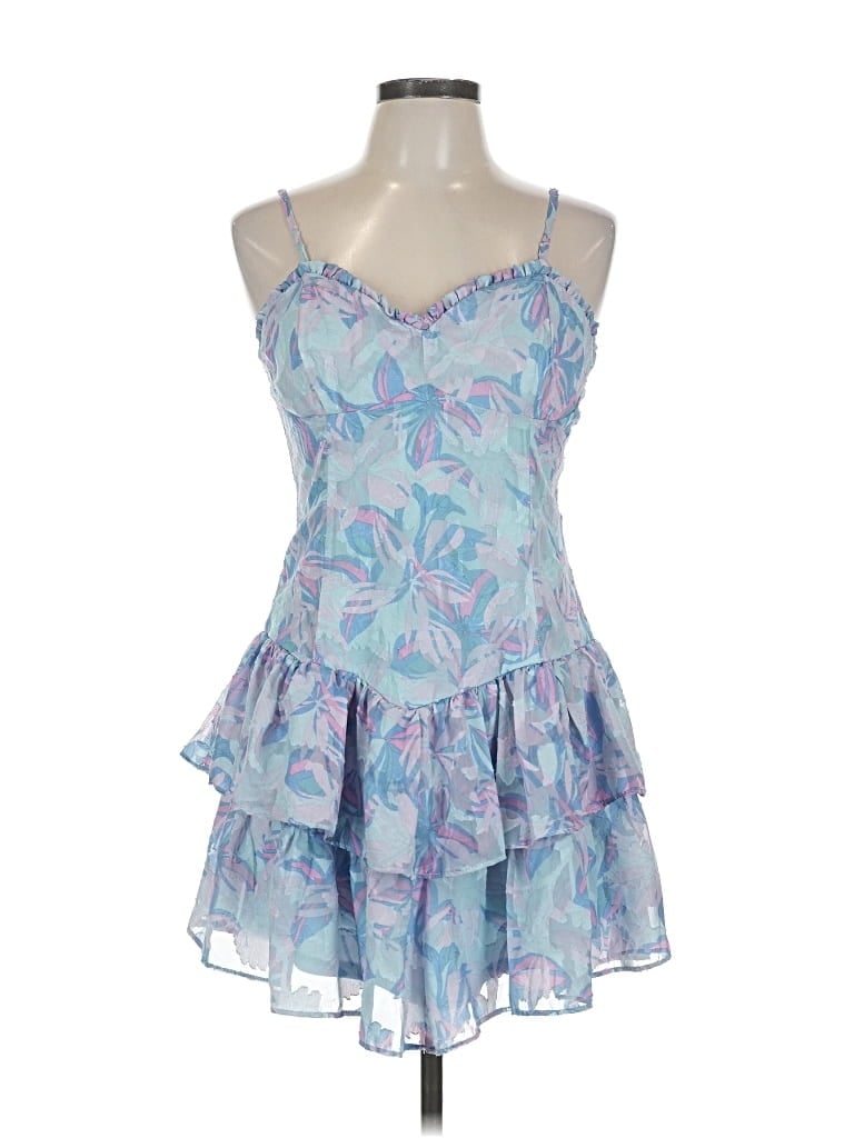Pre-owned Wild Fable Cocktail Dress In Blue